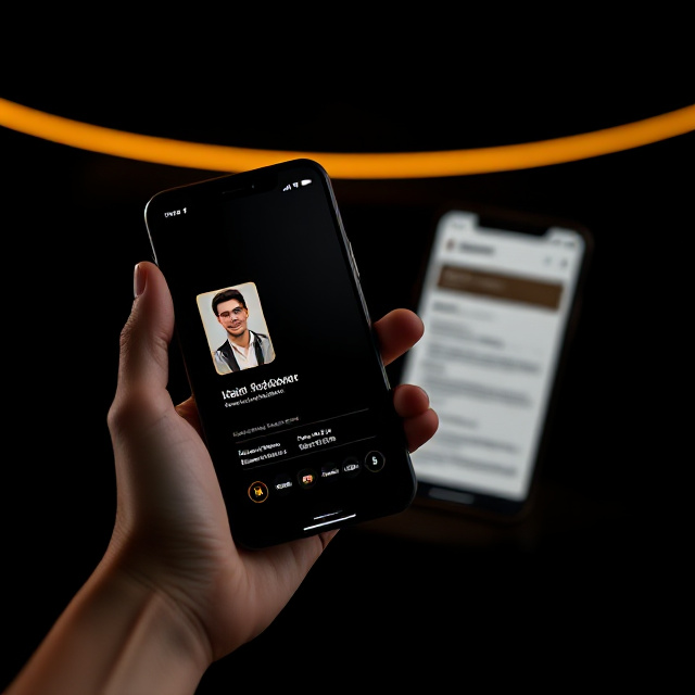 Aperçu de QIDROO CV sur smartphone avec carte digitale QIDROO