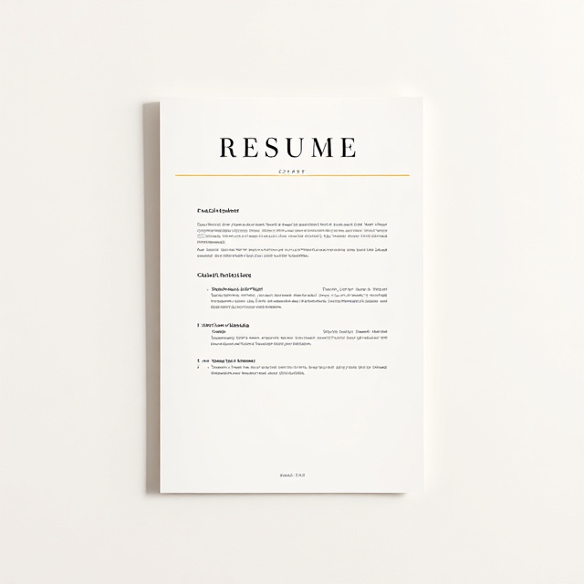Modèle de CV Modern clair et minimaliste signé QIDROO